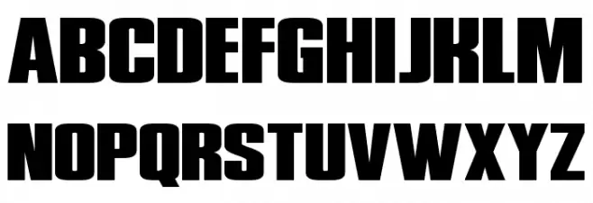 Phenomicon Wide Font LOWERCASE