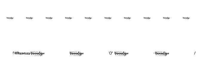 Pheonies Personal Use Font OTHER CHARS
