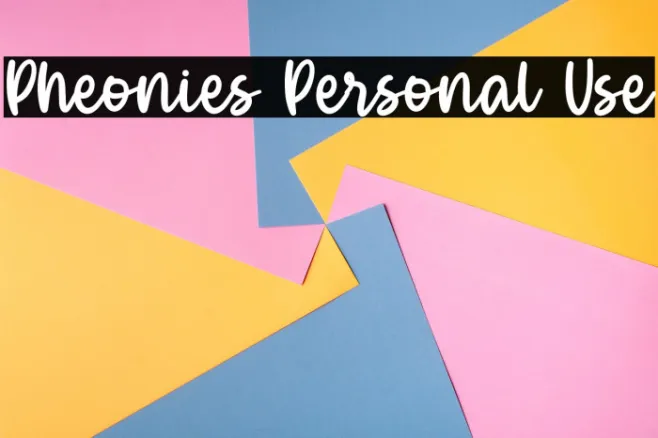 Pheonies Personal Use Example 3
