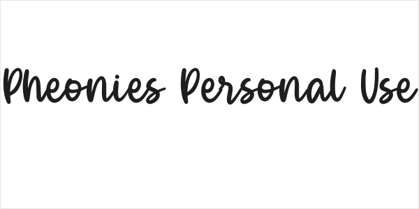 Pheonies Personal Use Logo