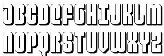 Philadelphia 3D Schriftart Groß