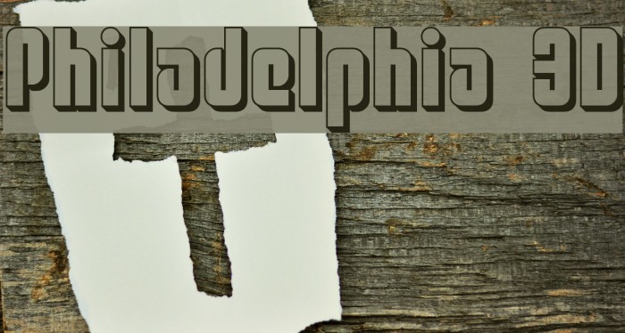 Philadelphia 3D Font examples