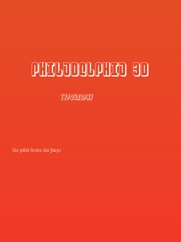 Philadelphia 3D Poster