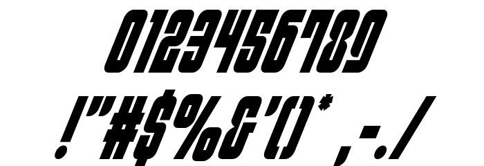 Philadelphia Condensed Italic Font OTHER CHARS
