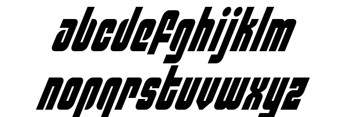 Philadelphia Condensed Italic Font LOWERCASE