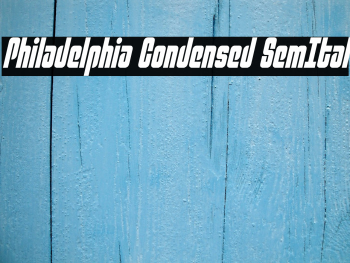 Philadelphia Condensed SemItal Fuentes examples