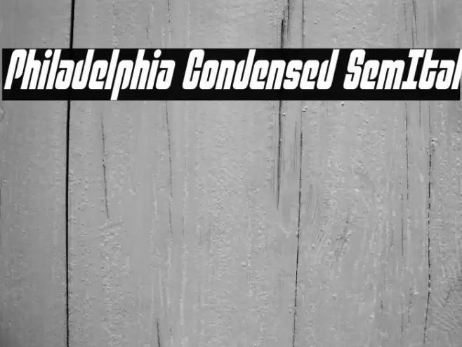 Philadelphia Condensed SemItal Fuentes examples