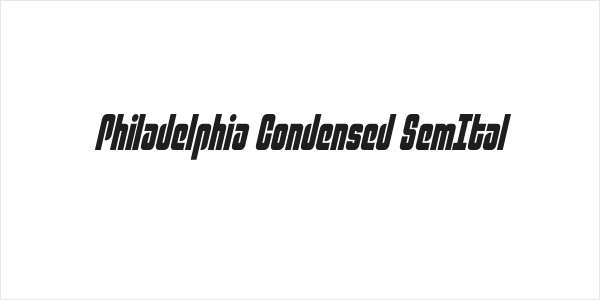 Philadelphia Condensed SemItal Logo