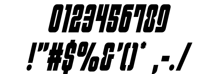 Philadelphia Condensed Semi-Italic Font OTHER CHARS