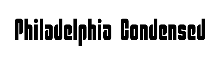 Philadelphia Condensed  フリーフォントのダウンロード