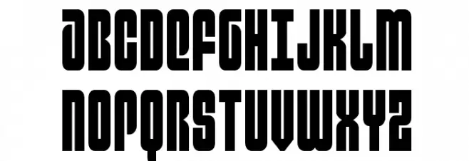 Philadelphia Condensed 字体 大写