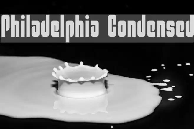 Philadelphia Condensed Font examples