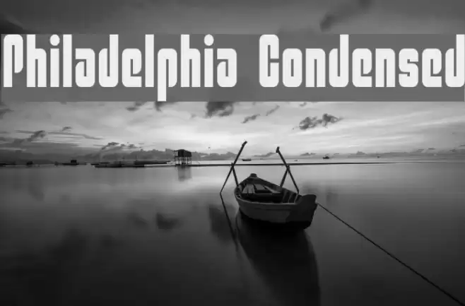 Philadelphia Condensed Font examples