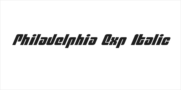 Philadelphia Exp Italic Logo