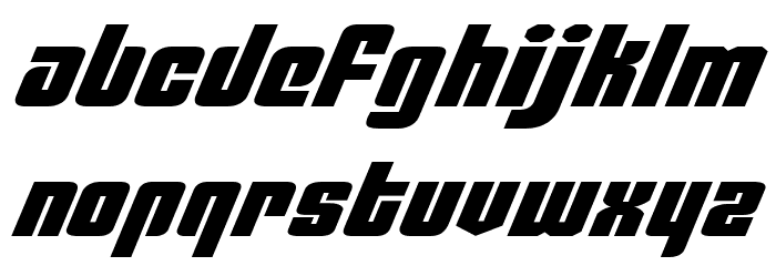 Philadelphia Exp Italic Font LOWERCASE