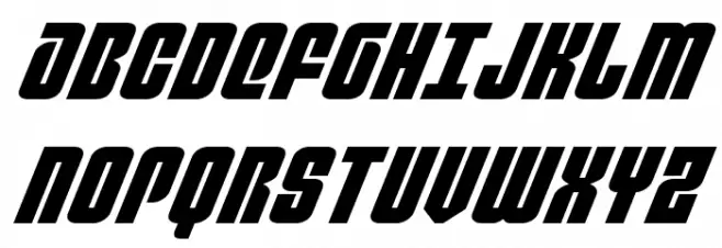 Philadelphia Expanded Italic 字体 大写