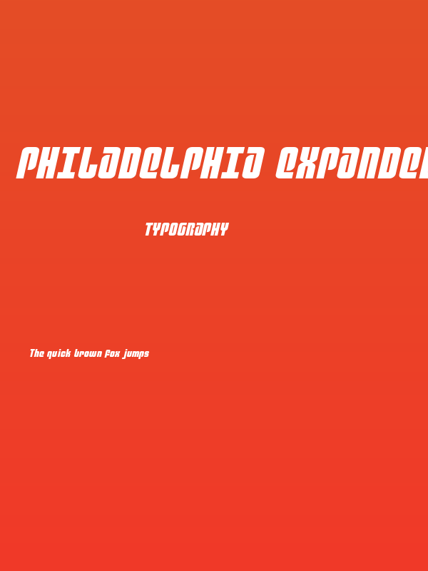 Philadelphia Expanded Semi-Italic Poster