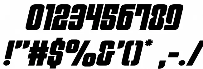 Philadelphia Expanded SemiItal フォント その他の文字