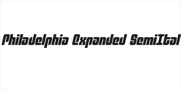 Philadelphia Expanded SemiItal Logo