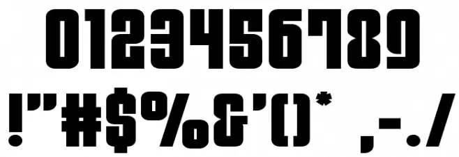 Philadelphia Expanded Font OTHER CHARS