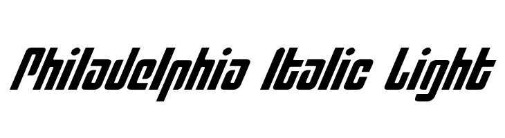 Philadelphia Italic Light Font