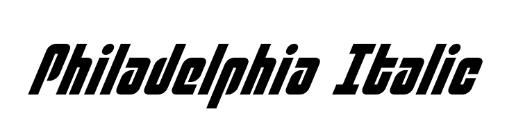 Philadelphia Italic Font