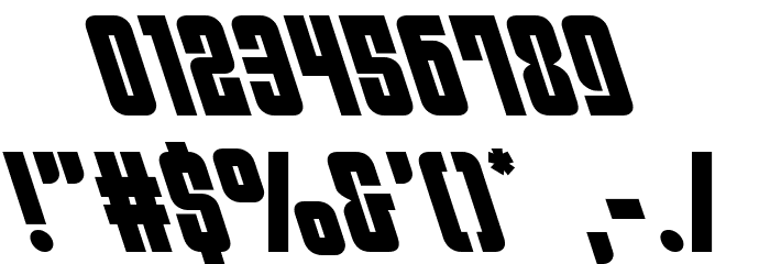 Philadelphia Leftalic Font OTHER CHARS