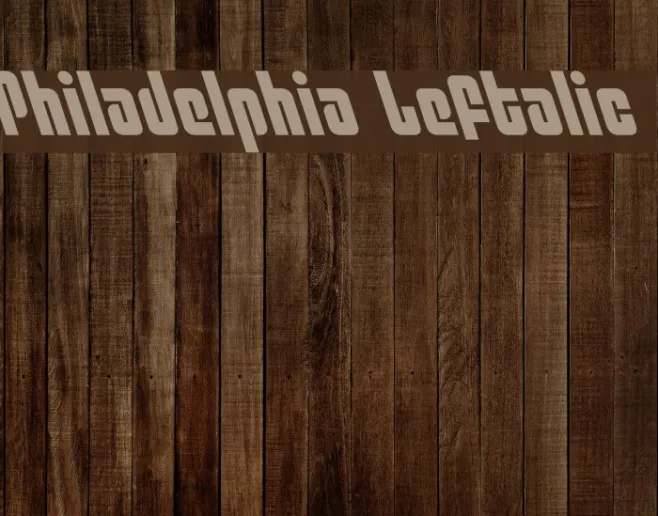 Philadelphia Leftalic Example 3
