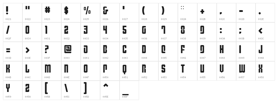Philadelphia Light Character Map