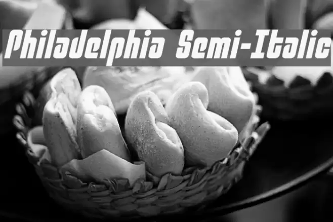 Philadelphia Semi-Italic Polices examples