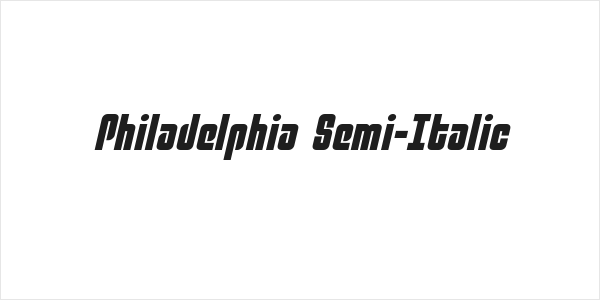 Philadelphia Semi-Italic Logo