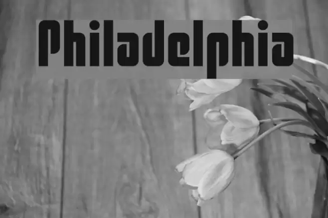 Philadelphia Font examples