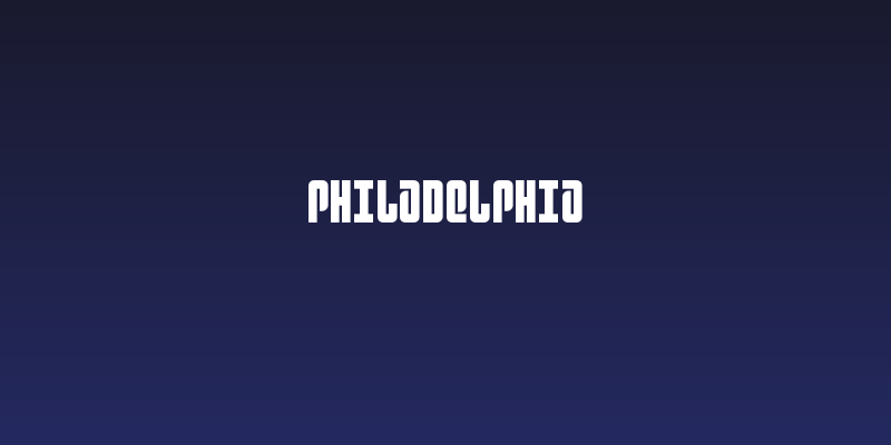 Philadelphia Social Header