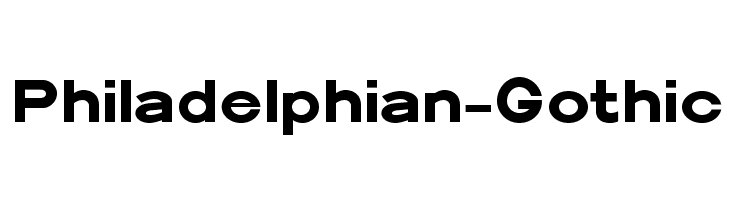 Philadelphian-Gothic  font caratteri gratis