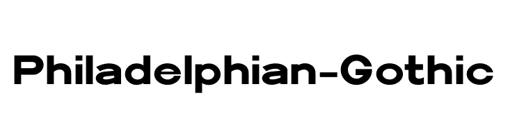 Philadelphian-Gothic  Скачать бесплатные шрифты