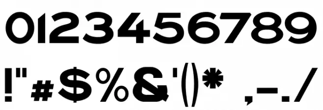 Philadelphian-Gothic Font OTHER CHARS
