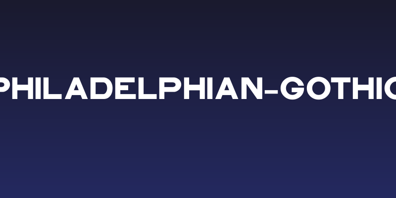 Philadelphian-Gothic Social Header