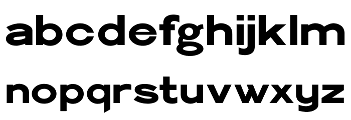 Philadelphian-Gothic Font LOWERCASE