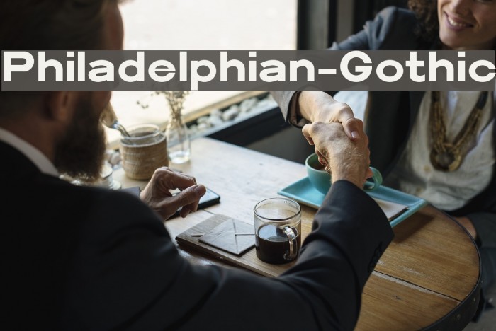 Philadelphian-Gothic Font examples