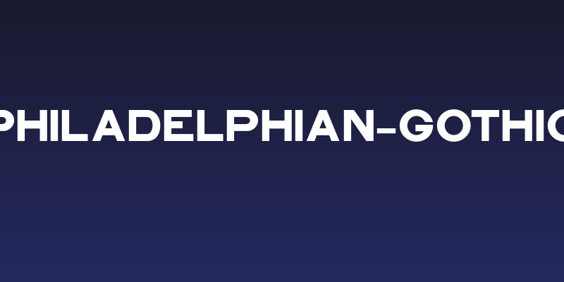 Philadelphian-Gothic Social Header
