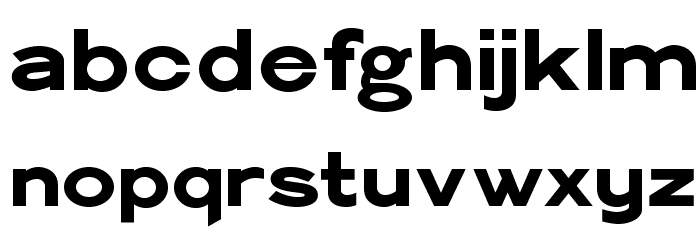 Philadelphian-Gothic Font LOWERCASE