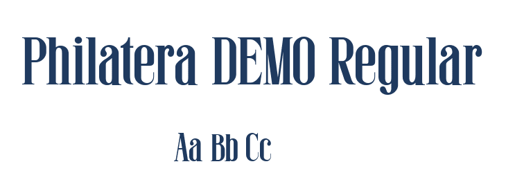 Philatera DEMO Regular Font Preview
