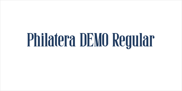 Philatera DEMO Regular Logo