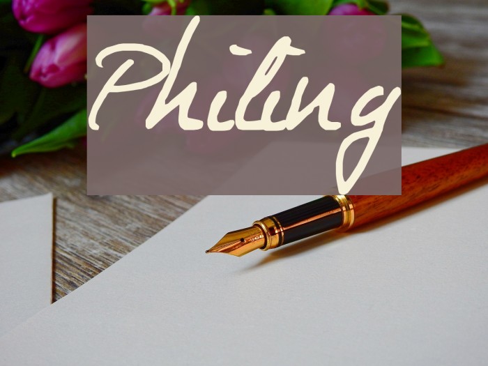 Philing Font examples