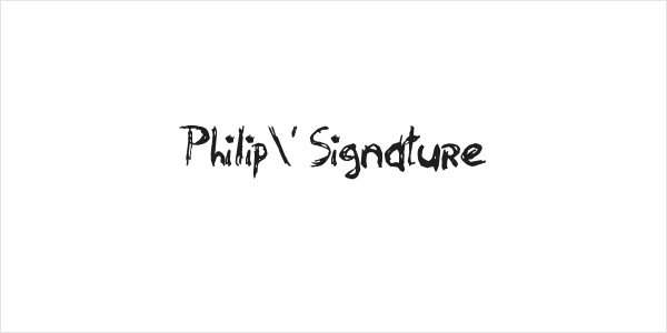 Philip' Signature Logo