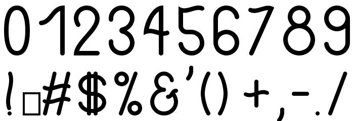 Philippine Bold フォント その他の文字