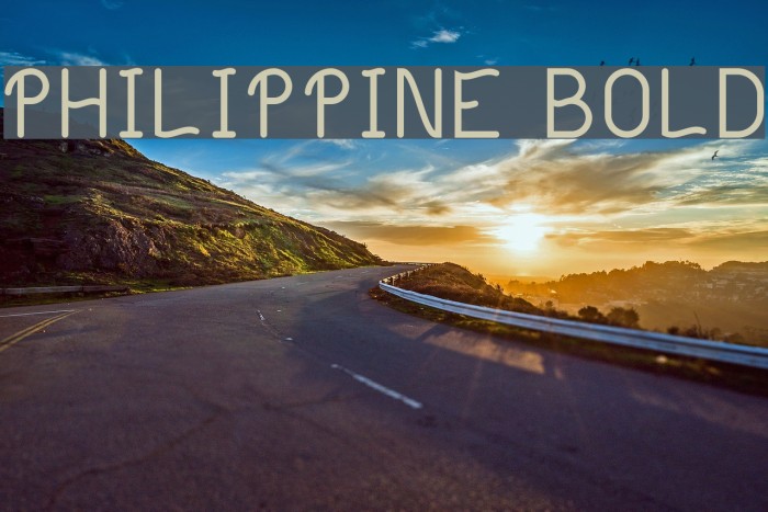 Philippine Bold フォント examples