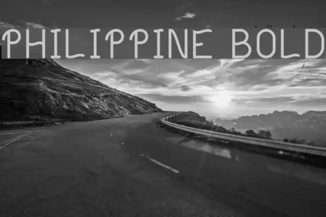 Philippine Bold フォント examples