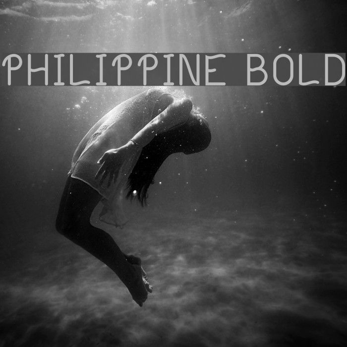 Philippine Bold フォント examples