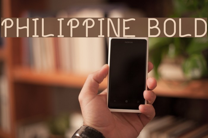 Philippine Bold フォント examples